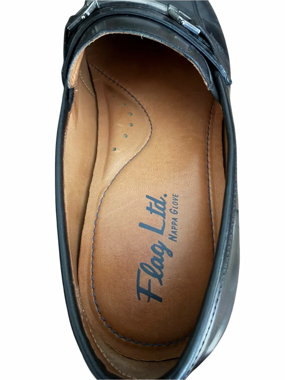 Flag Ltd Noble Men’s Black Genuine Leather Horsebit Loafers